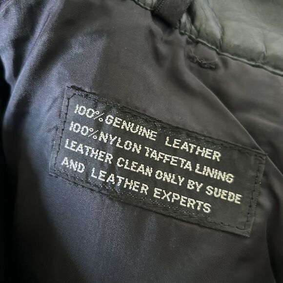 Leather Loft Vintage Leather Pants 9/10 Black Straight Leg - Picture 8 of 8